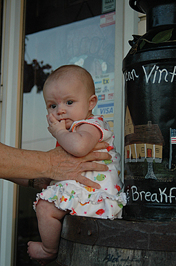 Sitting on a the Barrel