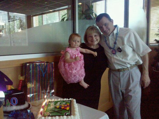 With the Mrs and my Ella